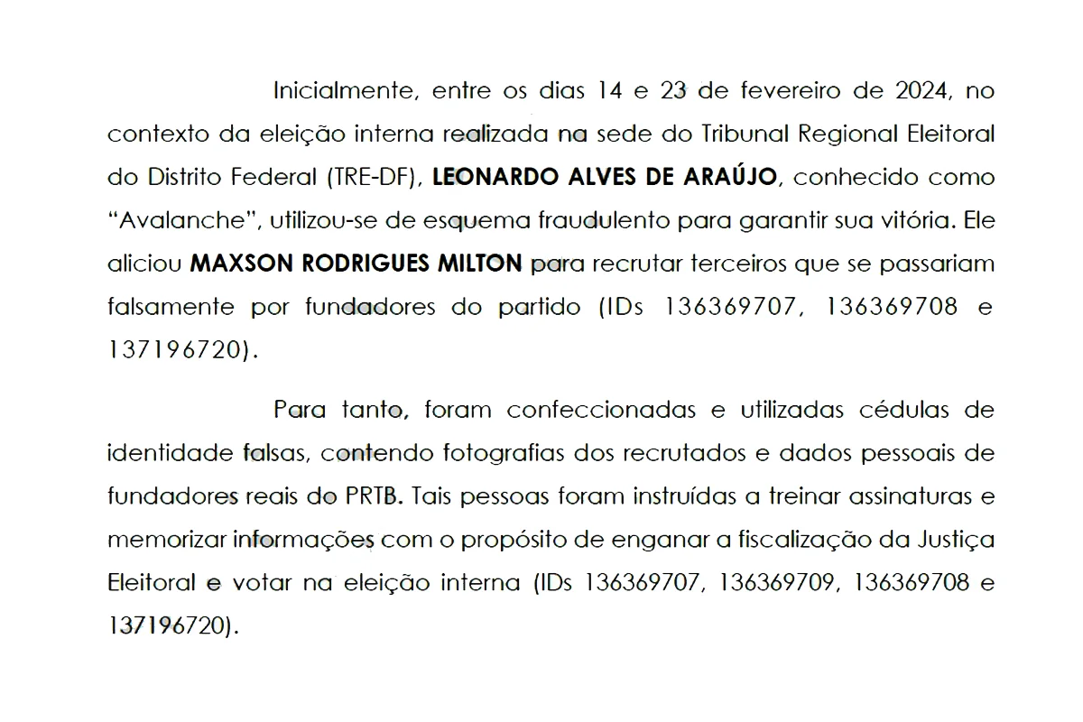 Vice de Marçal é réu por associação criminosa e vínculo com PCC - imagem 2 Vice de Marçal é réu por associação criminosa e vínculo com PCC - imagem 2