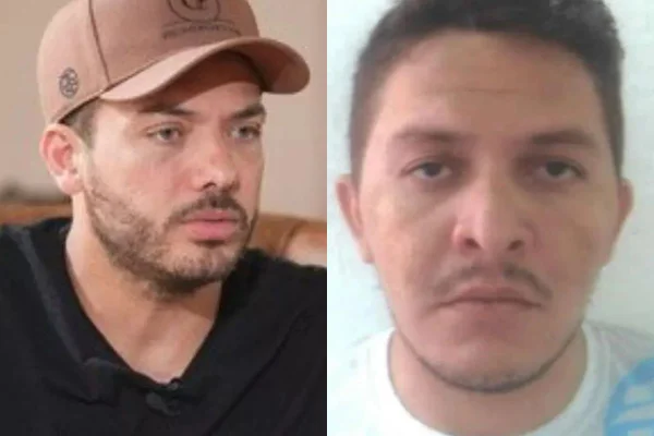 Wesley Safadão e Marcos Alves de Souza, que morreu a tiros durante um show