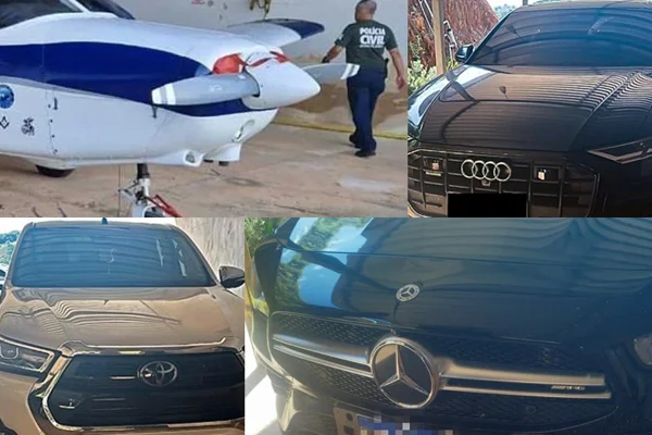Líder de quadrilha, policial civil coleciona avião e carros de luxo