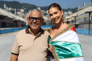Virginia ao lado de Jayder Soares, presidente de honra da Grande Rio Virginia ao lado de Jayder Soares, presidente de honra da Grande Rio