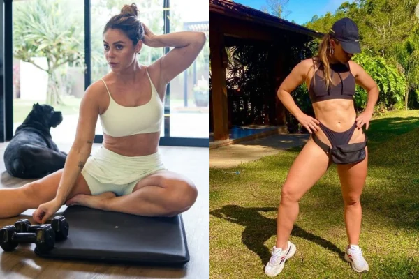 Paolla Oliveira mantém disciplina com exercícios há anos; inspire-se