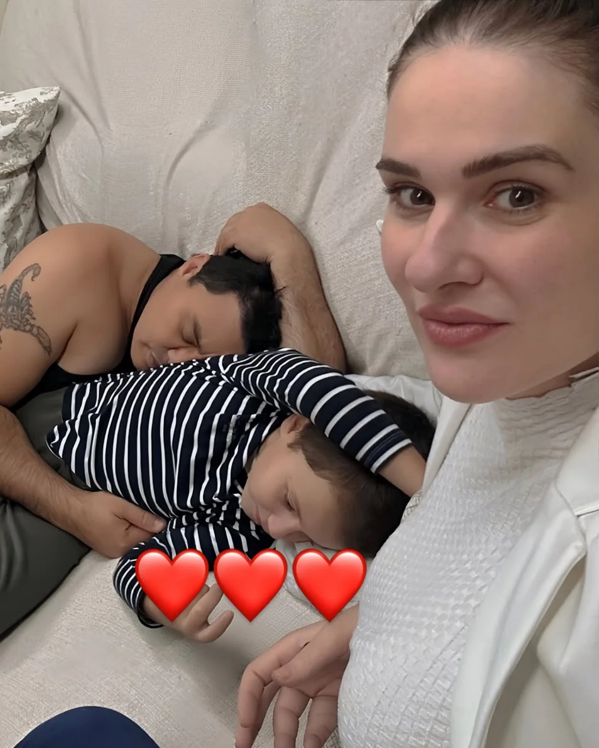 Renner, o filho e a esposa Tere Oberger Renner, o filho e a esposa Tere Oberger