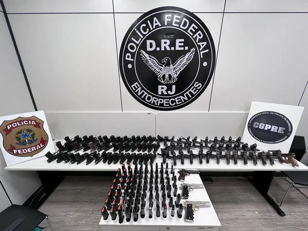 PF armas apreendidas no Rio / reprodução Metrópoles