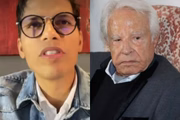 Roger Moreira e o pai, Cid Moreira