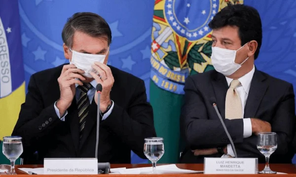 Jair Bolsonaro entra na live de Luiz Henrique Mandetta