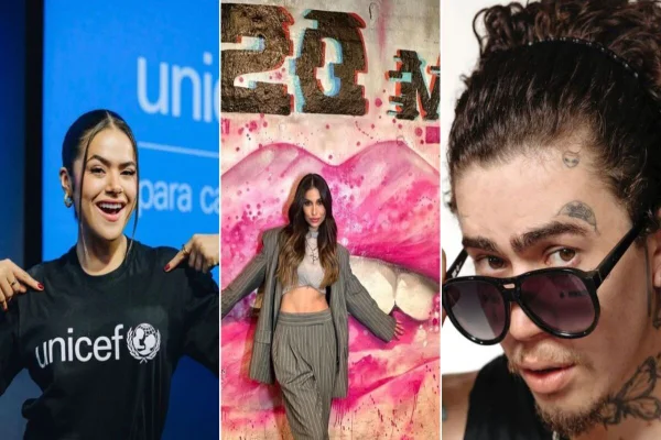 Imagem colorida de três influenciadores da lista - Metrópoles