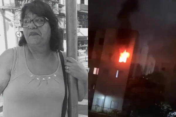 Laura Regina Dias De Sales, de 64 anos, foi socorrida durante o incêndio, mas não resistiu à fumaça e morreu por asfixia. Homem foi preso - Metrópoles