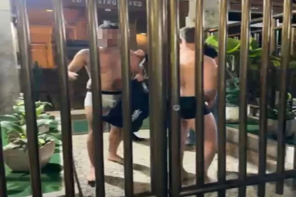Vídeo: turistas alemães são deixados pelados no meio da rua após roubo