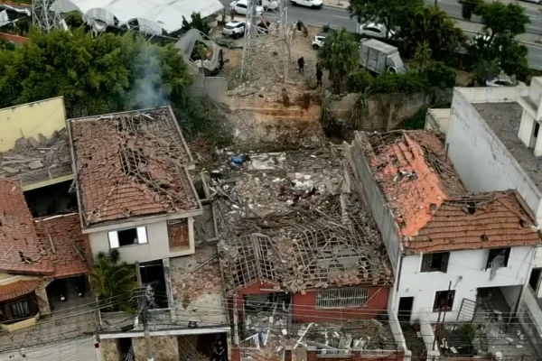 Vista do imóvel que explodiu no Tatuapé e deixou um morto - Metrópoles
