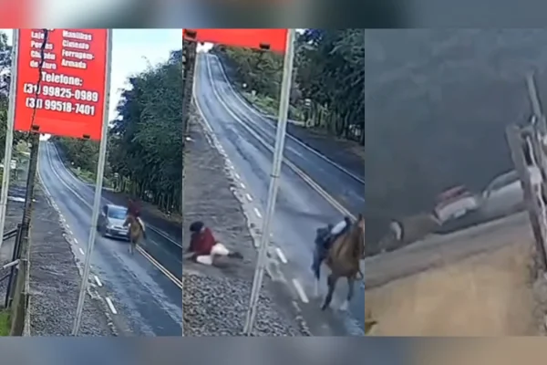 cavaleiro atropelado Esmeraldas -MG