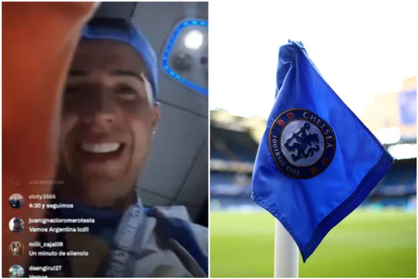 Imagem colorida de Enzo Fernandez em live em que a seleção argentina entoou cântico racista contra a seleção francesa- Metrópoles