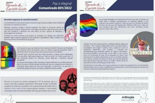 Escola alerta contra estampas de unicórnio por representarem pessoas não-binárias