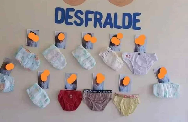 Fraldas na parede