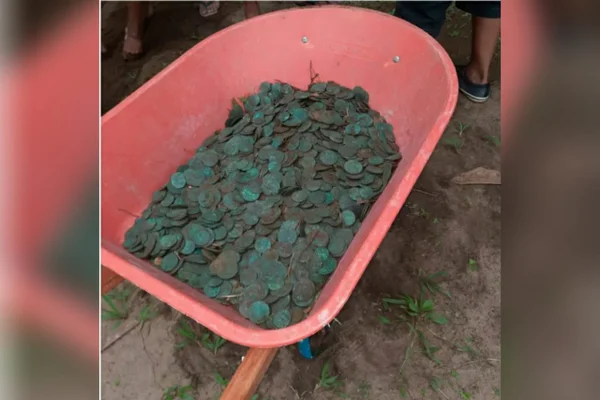 Idosa que encontrou tesouro no jardim de casa muda de cidade por segurança