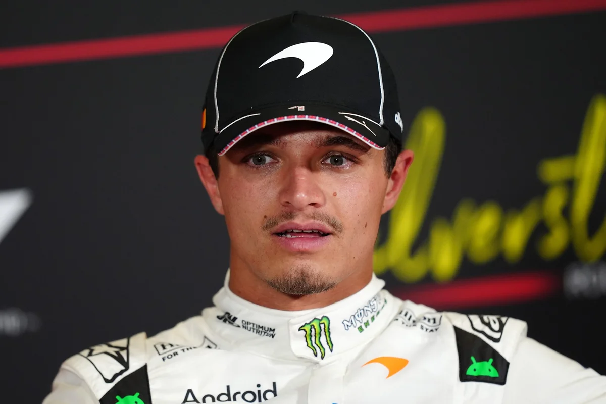 Norris perderá 10 posições em Spa. Norris perderá 10 posições em Spa.