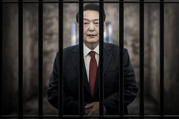 Imagem colorida de presidente afastado da Coreia do Sul - Metrópoles