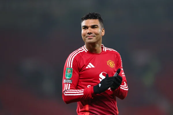 Foto colorida de Casemiro, do Manchester United - Metrópoles