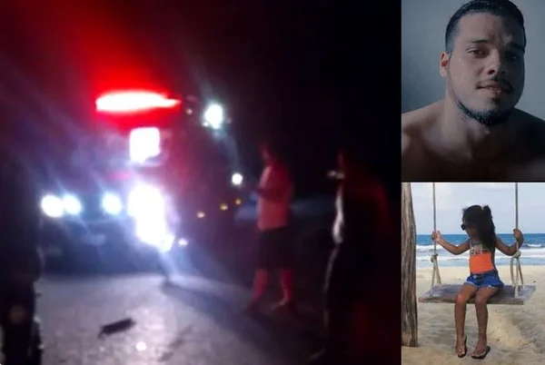 Na Paraíba, pai e filha morrem ao serem atingidos por micro-ônibus