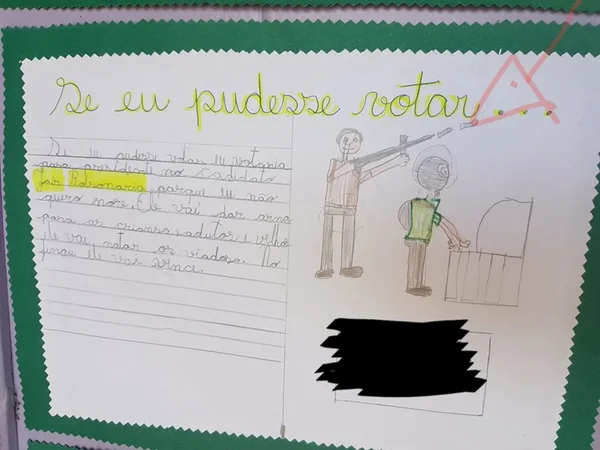 Alunos de escola no DF dizem em dever que Bolsonaro “vai matar viados”