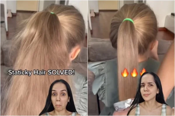Truque elimina o frizz do cabelo com papel alumínio e resultado choca
