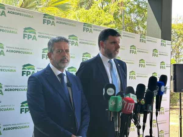 imagem colorida de Arthur Lira (PP-AL) e Pedro Lupion (PP-PR)