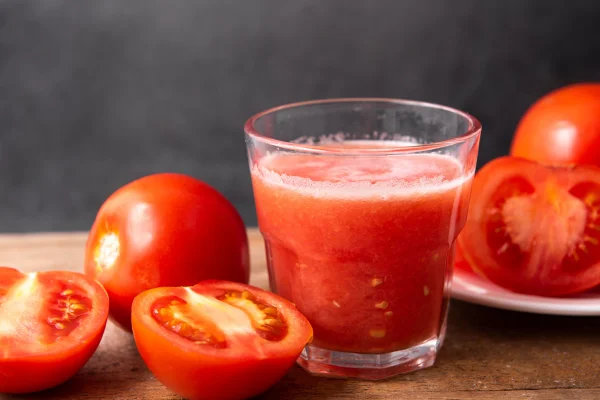 Imagem colorida de suco vermelho