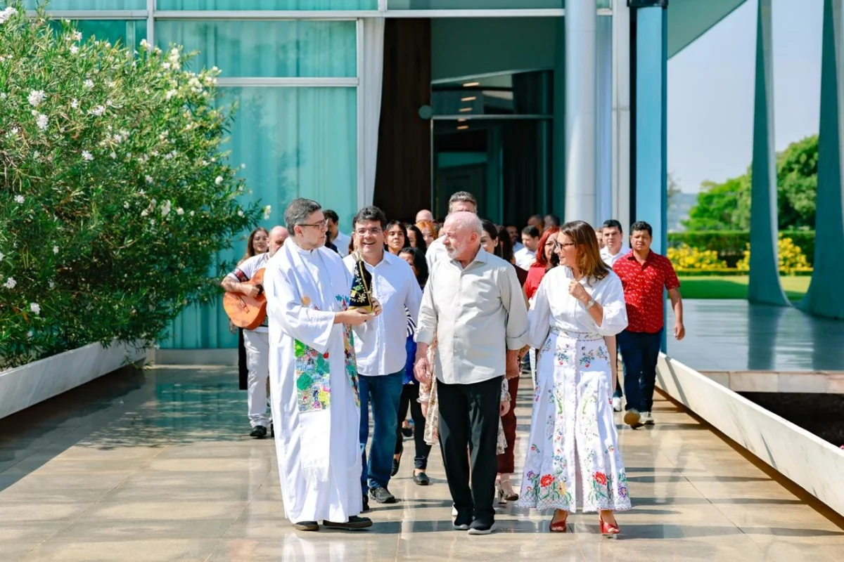 Presidente Lula e primeira-dama Janja Presidente Lula e primeira-dama Janja