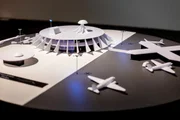 Maquete do aeroporto doméstico Maquete do aeroporto doméstico