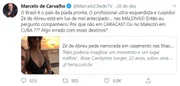 Tudo começou quando o apresentador compartilhou uma matéria sobre o pedido de casamento do ator nas Ilhas Maldivas Tudo começou quando o apresentador compartilhou uma matéria sobre o pedido de casamento do ator nas Ilhas Maldivas
