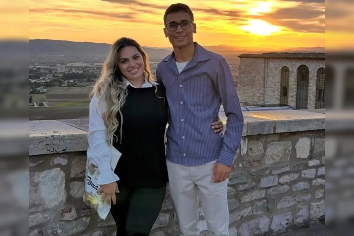 O casal curtia lua de mel em Portugal O casal curtia lua de mel em Portugal