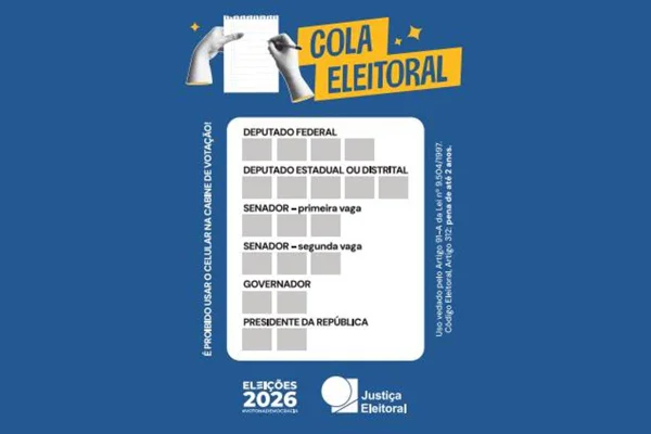 Prepare sua “colinha” para o domingo de votação; TSE disponibiliza modelo