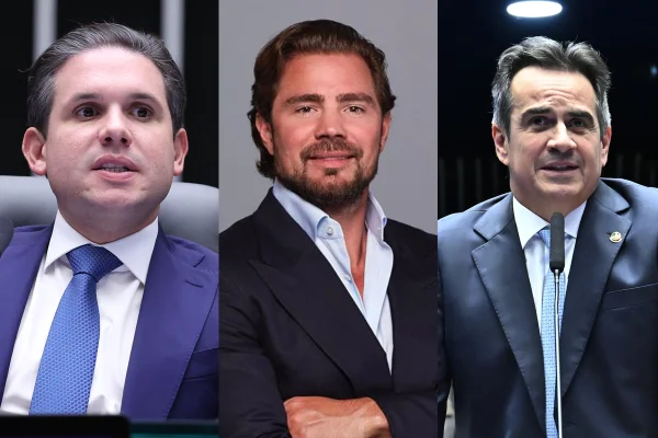 Hugo Motta, Daniel Vorcaro e Ciro Nogueira