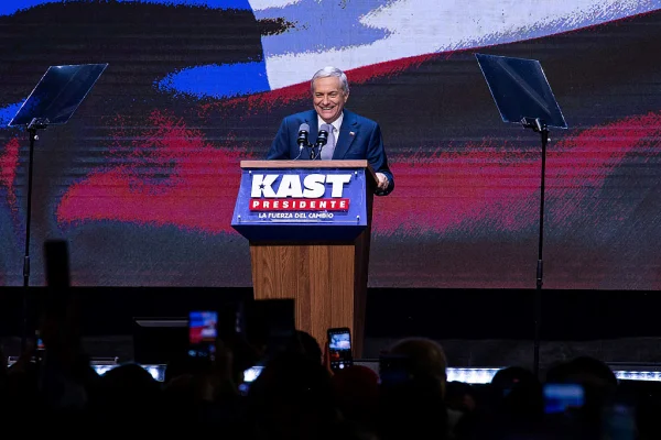 Imagem colorida de José Antonio Kast, presidente eleito do Chile - Metrópoles
