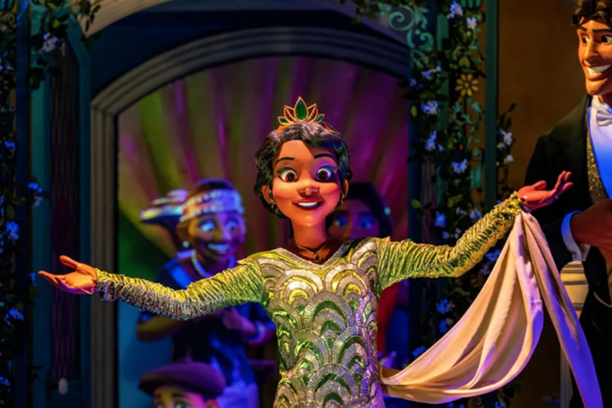 O Tiana's Bayou Adventure é baseado no filme A Princesa e o Sapo O Tiana's Bayou Adventure é baseado no filme A Princesa e o Sapo