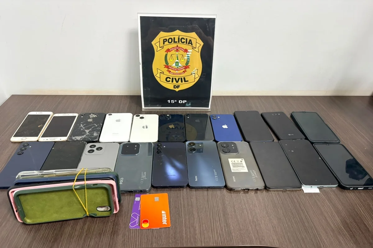 Operação Policial Recupera 21 Celulares Furtados em Ceilândia