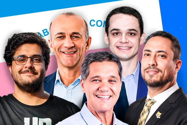 Imagem colorida mostra candidatos ao governo do Espírito Santo - Metrópoles